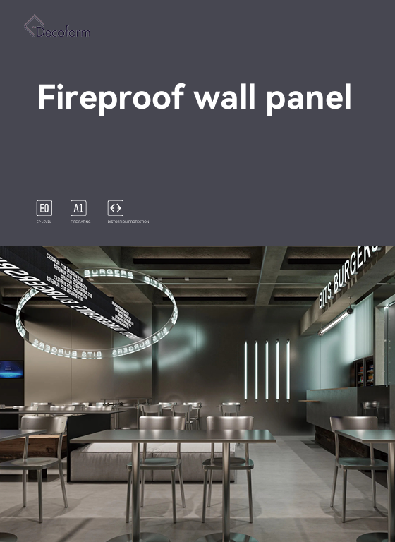 Fireproof wall panel